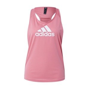 ADIDAS PERFORMANCE Športový top  staroružová / biela