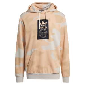 ADIDAS ORIGINALS Mikina  čierna / pastelovo oranžová / biela