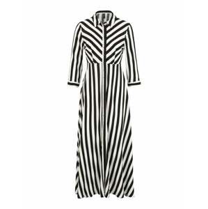 Y.A.S Petite Košeľové šaty 'SAVANNA'  čierna / biela