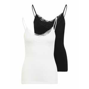 Vero Moda Petite Top 'Inge'  čierna / biela