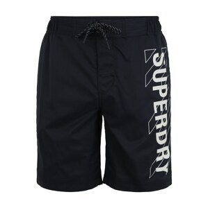 Superdry Surferské šortky  čierna / biela