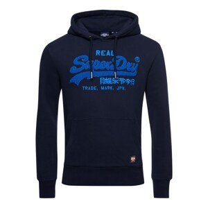 Superdry Tričko  tmavomodrá / modrá