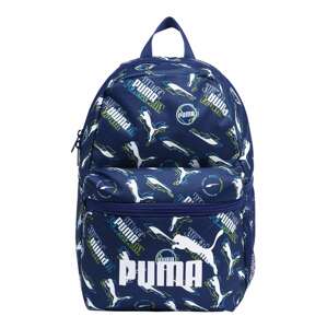 PUMA Batoh 'Phase'  biela / modrá / zelená