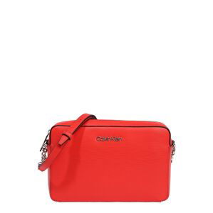 Calvin Klein Taška cez rameno  svetločervená / strieborná / čierna
