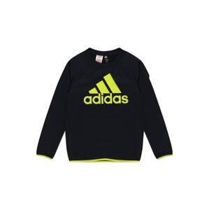 ADIDAS PERFORMANCE Športová mikina  čierna / žltá