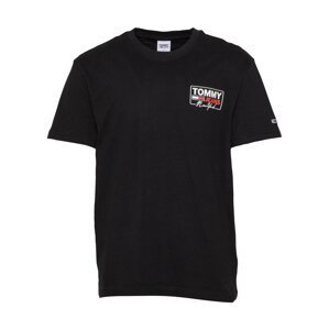 Tommy Jeans T-Shirt  čierna / biela / grenadínová / námornícka modrá
