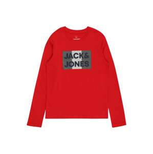 Jack & Jones Junior Tričko  červená / námornícka modrá / béžová