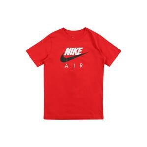 Nike Sportswear Tričko  červená / biela / čierna