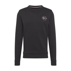 TOMMY HILFIGER Mikina  červená / biela / čierna / tmavomodrá