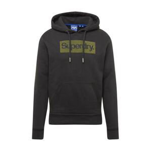 Superdry Mikina  čierna / zelená