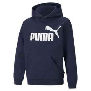 PUMA Mikina 'Essentials'  tmavomodrá / biela