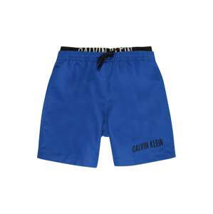 Calvin Klein Swimwear Plavecké šortky  modrá / čierna / biela