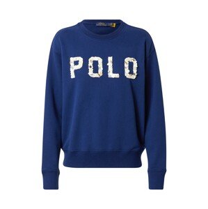 POLO RALPH LAUREN Mikina 'SHELL'  námornícka modrá / béžová