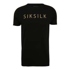 SikSilk Tričko 'Astro'  čierna / svetložltá