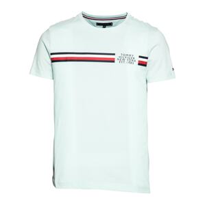 TOMMY HILFIGER Tričko  azúrová / červená / biela / tmavomodrá