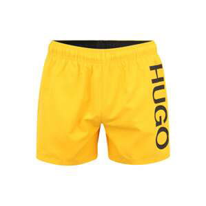 HUGO Plavecké šortky  žltá / čierna