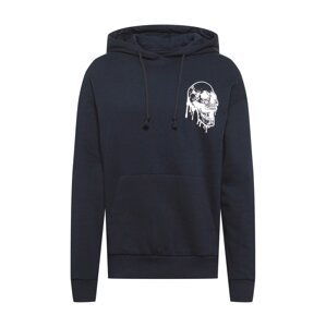 JACK & JONES Sweatshirt 'NIGHT'  čierna / biela