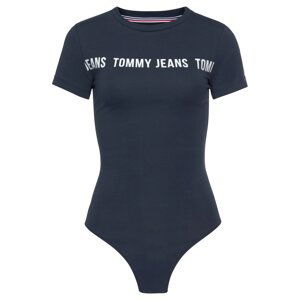 Tommy Jeans Košeľové body  biela / námornícka modrá