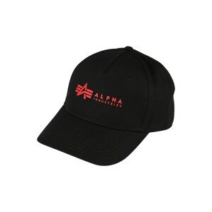 ALPHA INDUSTRIES Čiapka  čierna / červená