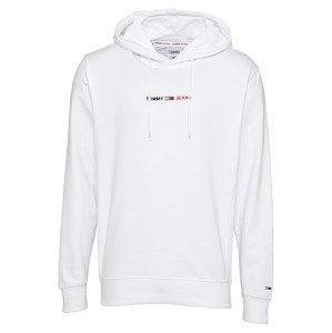 Tommy Jeans Mikina  biela / tmavomodrá / svetločervená