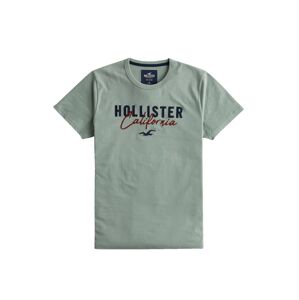 HOLLISTER Tričko  mätová / červená / tmavomodrá