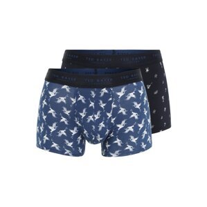 Ted Baker Boxerky  biela / tmavomodrá / dymovo modrá