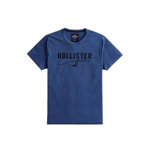 HOLLISTER T-Shirt  čierna / modrá