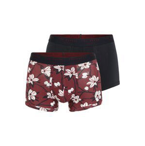 Ted Baker Boxerky  biela / čierna / vínovo červená / námornícka modrá