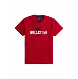 HOLLISTER Tričko  červená / biela / námornícka modrá