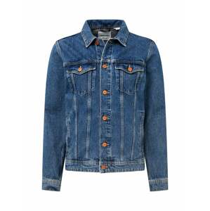 JACK & JONES Prechodná bunda 'JEAN'  modrá denim / svetlozelená