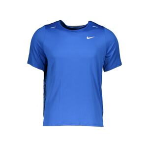 NIKE Funkčné tričko 'Rise'  modrá / biela