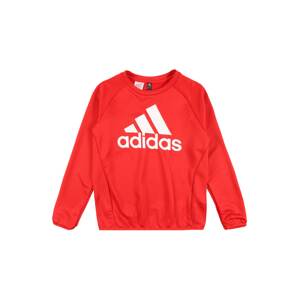 ADIDAS PERFORMANCE Športová mikina  červená / biela