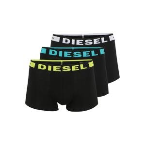 DIESEL Boxerky  čierna / žltá / biela / tyrkysová