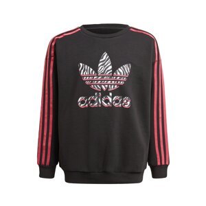 ADIDAS ORIGINALS Mikina  čierna / biela / ružová