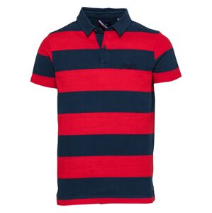 Superdry Poloshirt  námornícka modrá / ohnivo červená