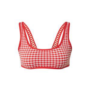 Seafolly Bikinový top  červená / biela