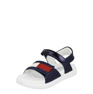 TOMMY HILFIGER Sandále  námornícka modrá / červená / biela