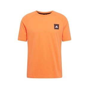 ADIDAS PERFORMANCE Funkčné tričko  oranžová / čierna / biela