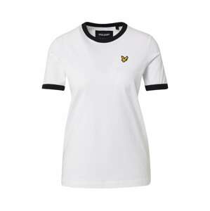 Lyle & Scott Tričko 'Ringer'  biela / čierna