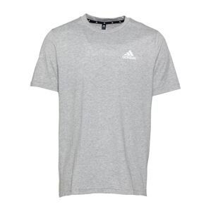 ADIDAS PERFORMANCE Funkčné tričko  sivá melírovaná / biela