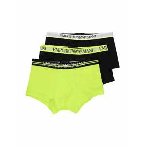 Emporio Armani Boxerky  čierna / limetová / svetlosivá