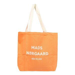 MADS NORGAARD COPENHAGEN Shopper 'Athene'  svetlooranžová / biela