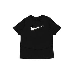 NIKE Funkčné tričko 'Trophy'  čierna / biela