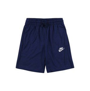 Nike Sportswear Nohavice  tmavomodrá / biela