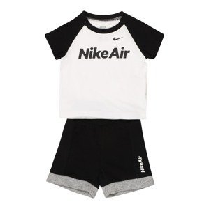Nike Sportswear Set 'AIR'  čierna / sivá melírovaná / biela