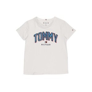 TOMMY HILFIGER Tričko  biela / námornícka modrá / červená / tyrkysová