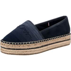 TOMMY HILFIGER Espadrilky  tmavomodrá / námornícka modrá / béžová