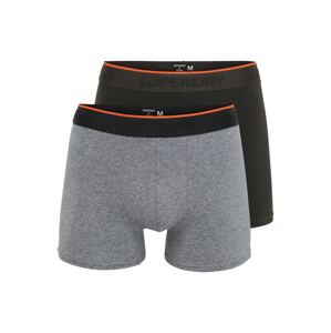 Superdry Boxerky  tmavosivá / tmavozelená / sivá melírovaná