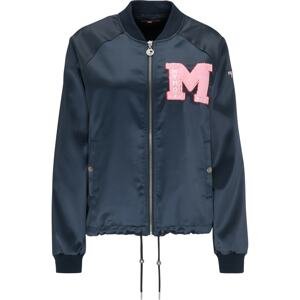 MYMO Prechodná bunda  námornícka modrá / ružová / biela