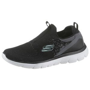 SKECHERS Slip-on obuv  čierna / sivá / tyrkysová